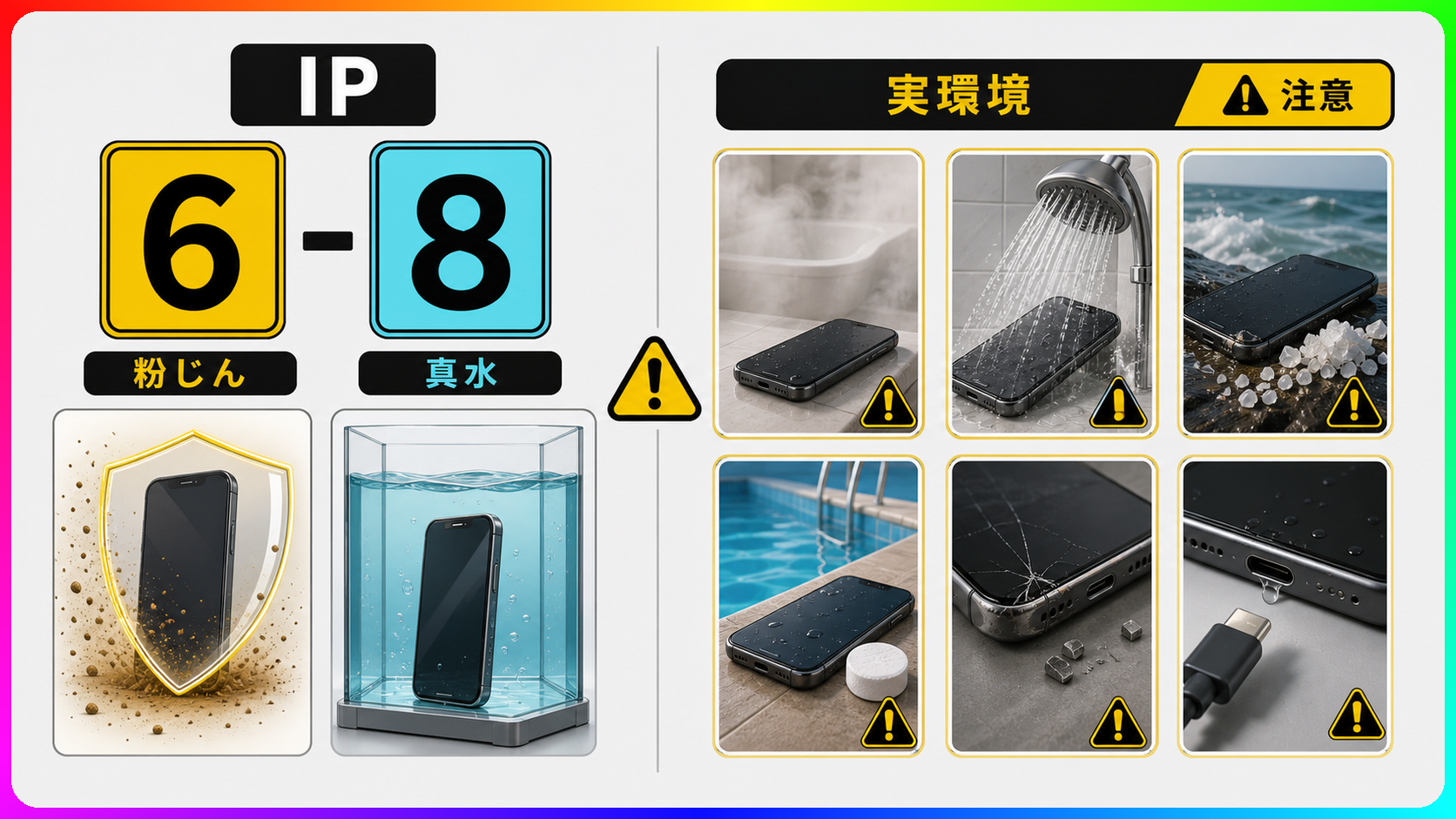 IP等級と日常の水回りの違い