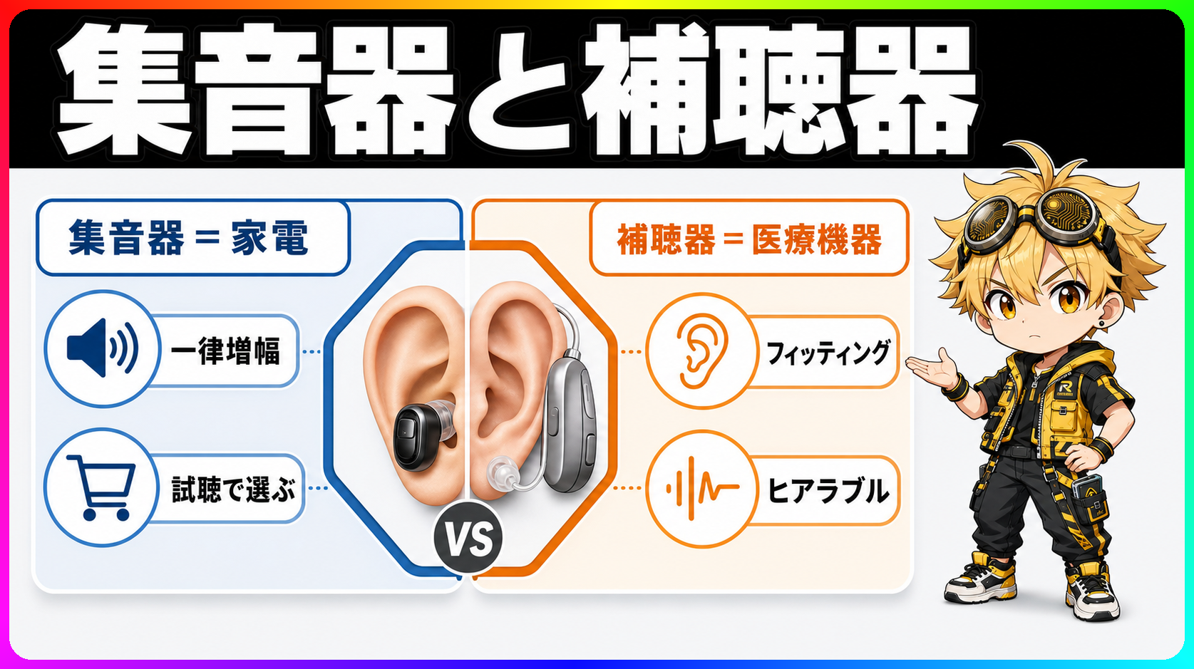 集音器と補聴器の違い、家電と医療機器の境界で選ぶのヘッダー画像