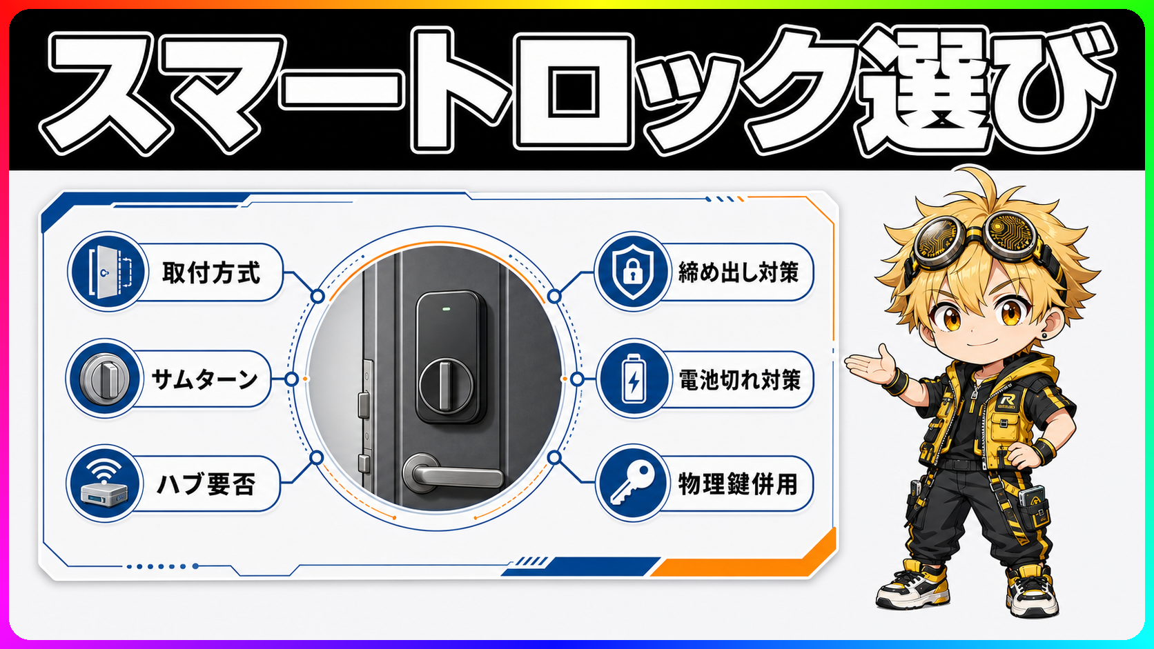 スマートロックの選び方、取付・連携・締め出しで失敗しない基準のヘッダー画像