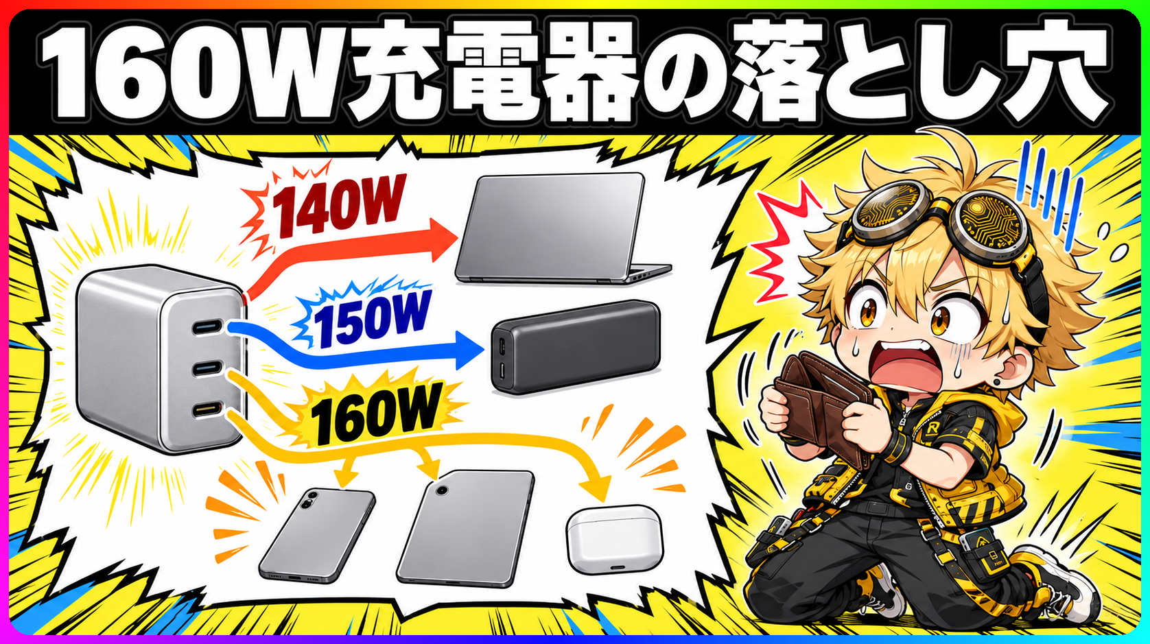 Anker Prime Charger 160W 3ポート充電器
