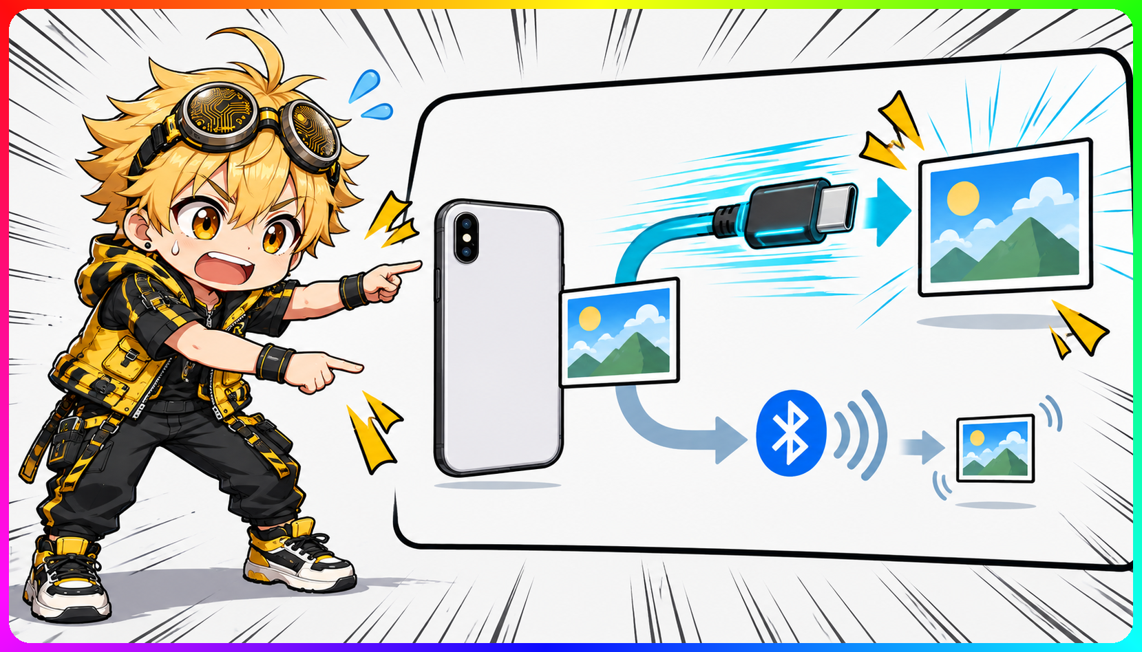 USB Type-CとBluetoothの保存経路