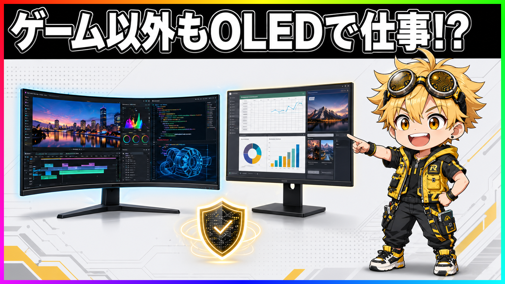 MSI QD-OLEDモニター OLED Care 焼き付き対策
