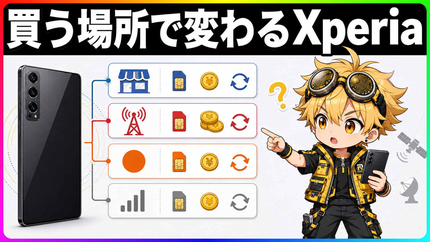 Xperia 1 VIII 販売経路別の条件比較