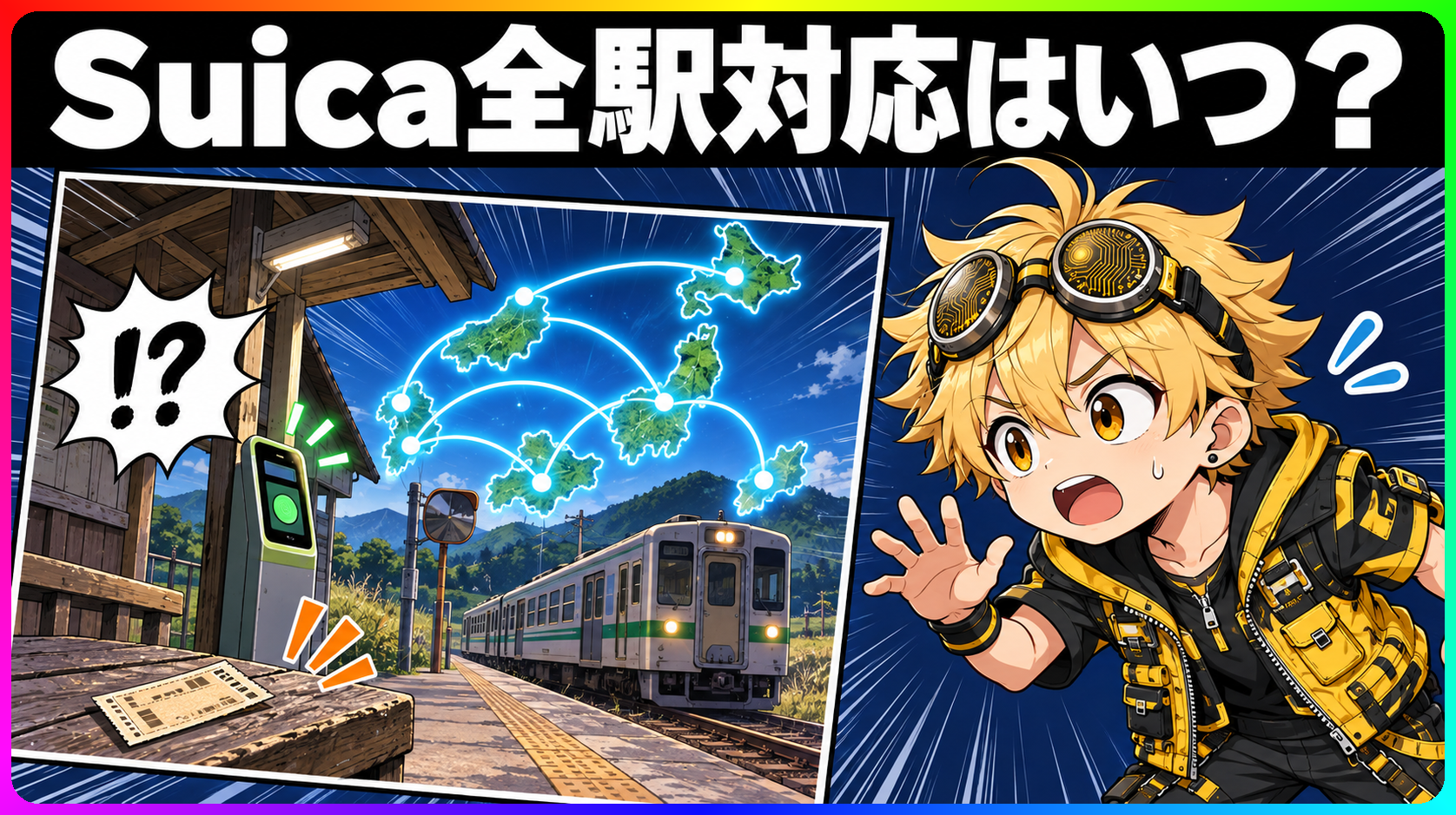 JR東日本のSuica全駅対応とエリア統合のイメージ
