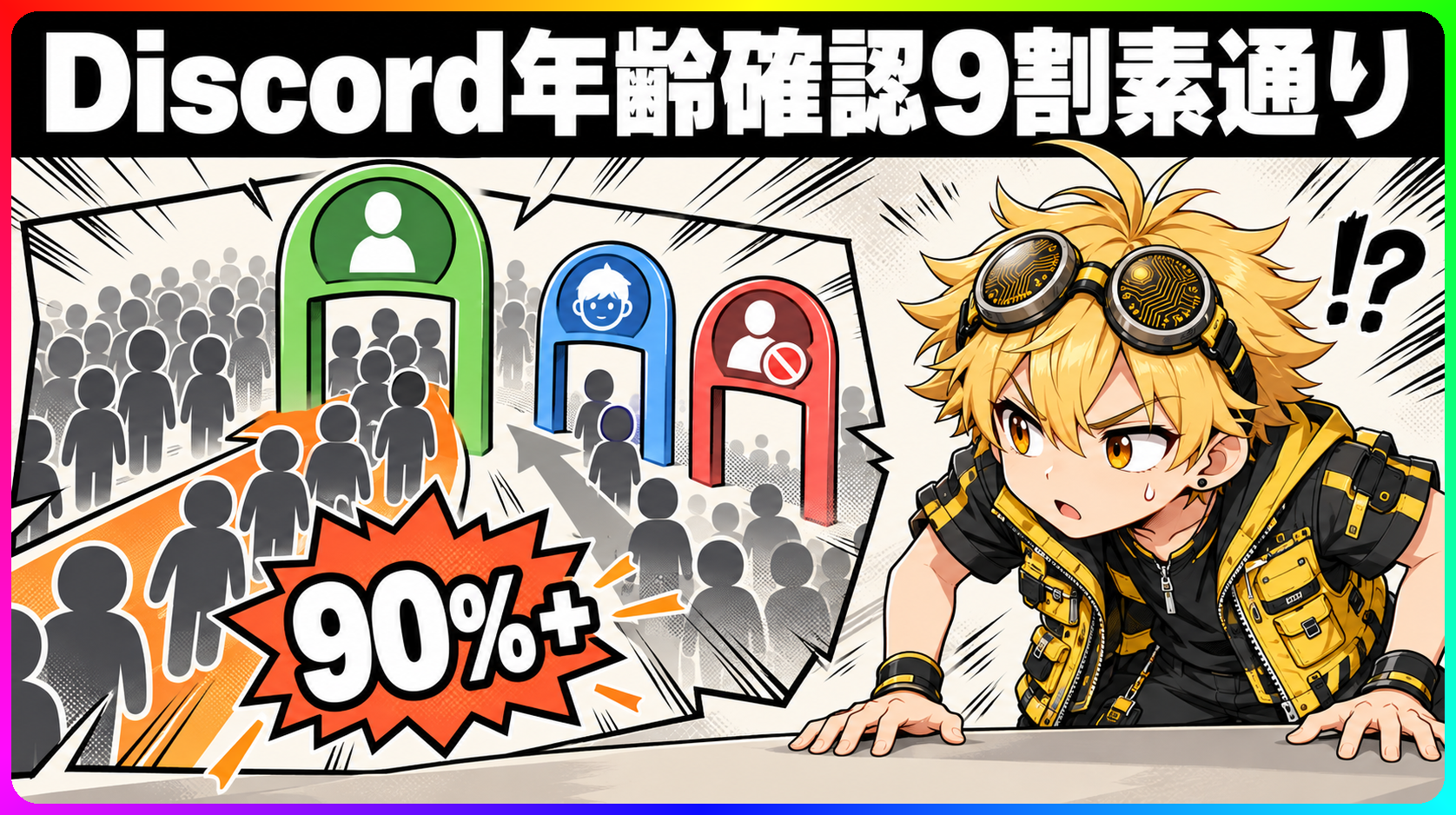 Discordのアカウントステータス設定画面