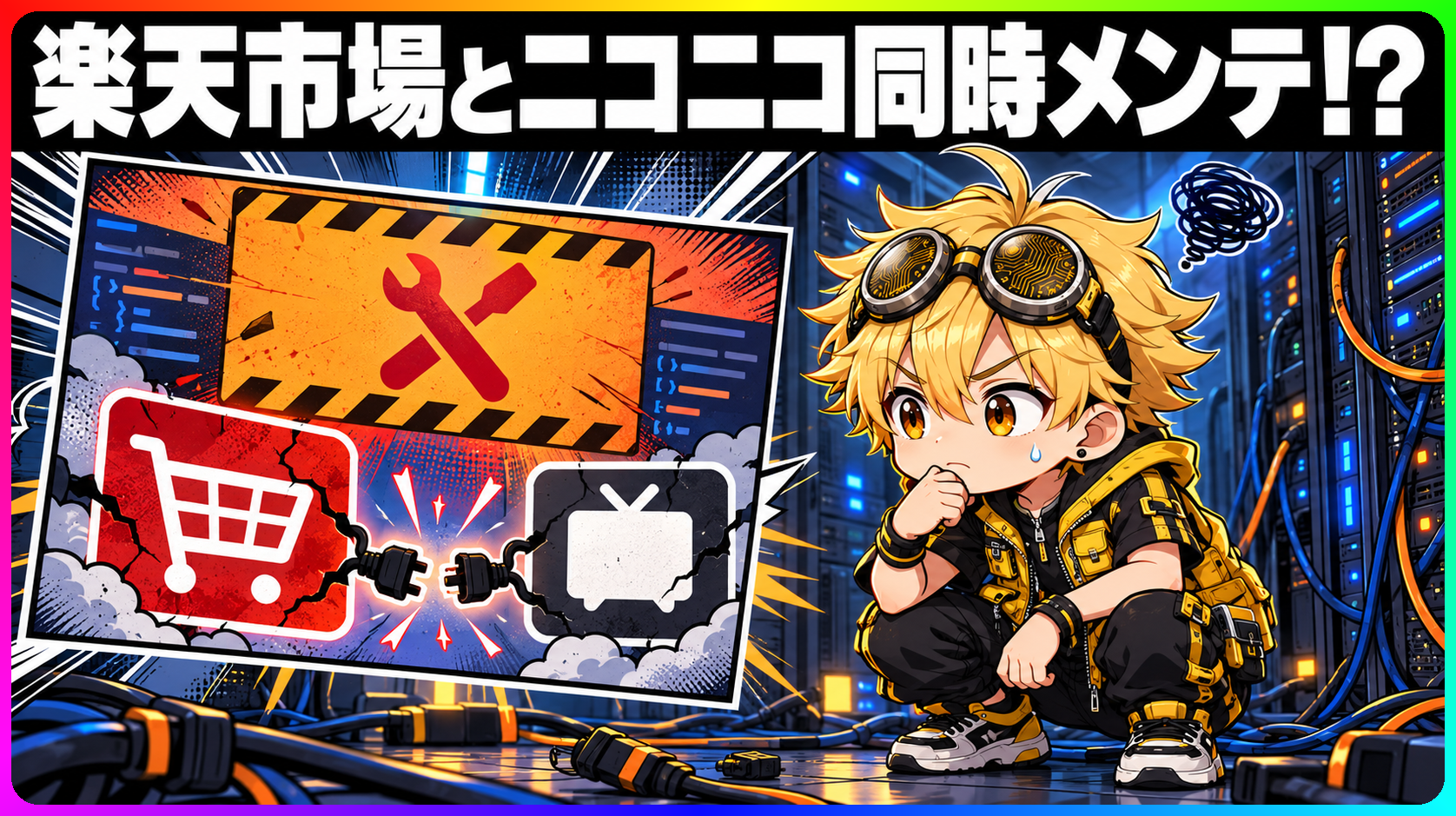 楽天市場やニコニコ動画など複数の国内サービスが同じ夜にPHP脆弱性対応のメンテナンスに入った様子